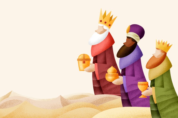 Los tres Reyes Magos | Fuente: Coolvector via Freepik